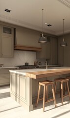 generation AI,Modern Interior Kitchen