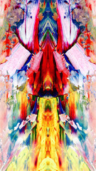 Fototapeta premium Abstract art background . Hand painting artwork . Canvas . 