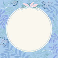 winter floral background