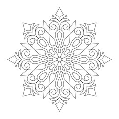 Vector abstract mandala pattern. Art on the wall, vector file