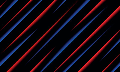 Technology red and blue background. Futuristic neon light. High speed glowing lines. Laser rays.