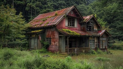 abandoned houses in Japan broken