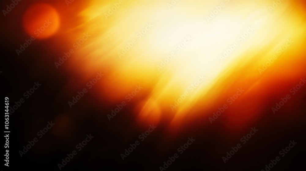 Poster bright abstract light creating vibrant colors and patterns in a warm glow against a dark background 