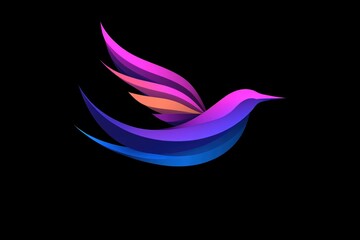 Obraz premium Colorful Bird Logo Design Concept - Branding and Marketing - Creative Industry