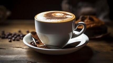 Obraz premium Cappuccino Recipe ,generative ai