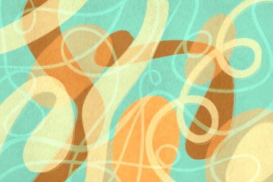 Retro Style Abstract Background with Warm Tones