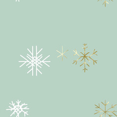 Snowflakes on a blue background