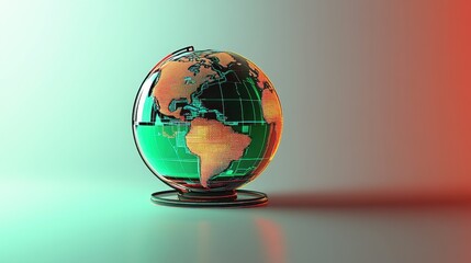 Glass Globe with Gradient Lighting	