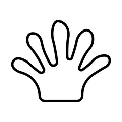 Lizard Footprint line icon