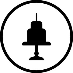 Obraz premium Happy birthday single vector icon