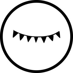 Happy birthday single vector icon