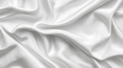Obraz premium Elegant White Satin Texture