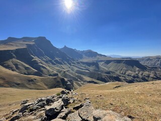 Drakensberg Mountains in Lesotho