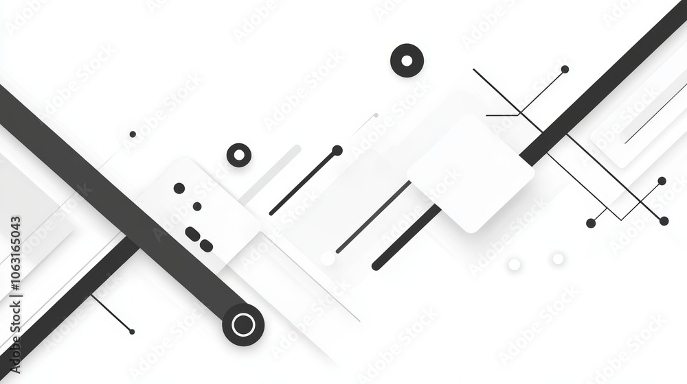 Poster abstract black and white geometric pattern background design for modern projects perfect for website