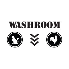 Restroom signs washroom signs toilet signs vector for men and women man and woman