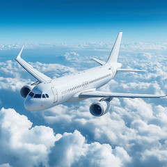 Obraz premium airplane in the sky travel transportation