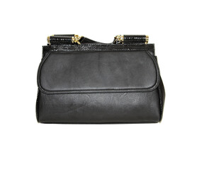 Women's Shoulder Bags. On a white background. Shooting from the front.