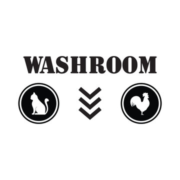 Restroom signs washroom signs toilet signs vector for men and women man and woman