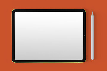 Tablet screen png transparent mockup