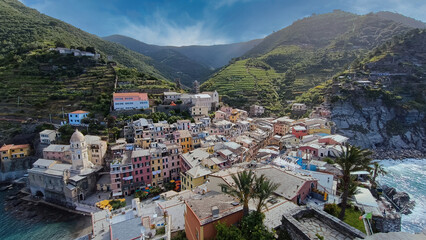 Vernazza view from Castello Doria