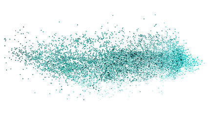 Green glitter png sticker, transparent background