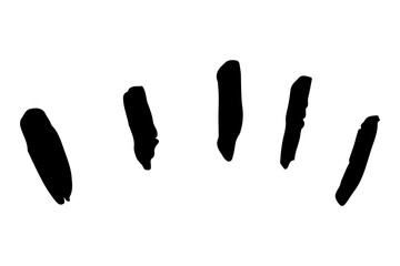 Black lines png sticker, transparent background