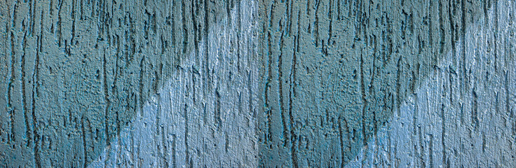 Abstract geometric rhythmic monochrome pastel gray - blue background with rough plaster texture. Copy space.