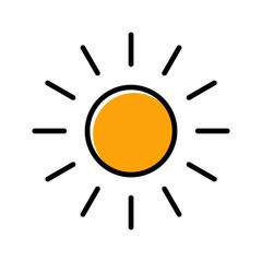 Sun Vector Icon
