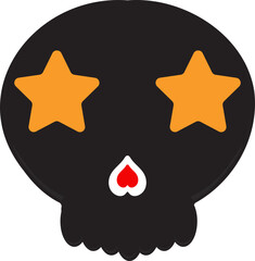 black skull illustration