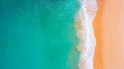 Breathtaking view of the stunning coastline of Algarve Portugal featuring turquoise crystal clear waters golden sandy beaches and majestic rock formations along the shore