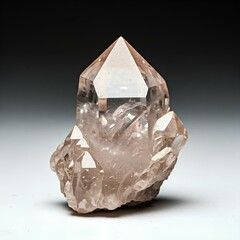 quartz crystal on dark background