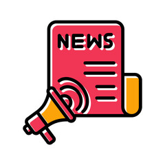 Newspaper Ad Vector Icon
