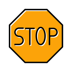 Stop Sign Vector Icon