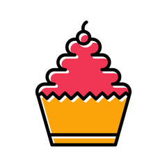 Cupcake Vector Icon