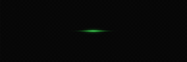 
Glowing horizontal line with a glare of light. Neon laser beam effect.