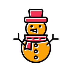 Snowman Vector Icon