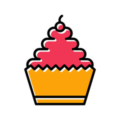 Cupcake Vector Icon