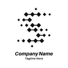 S letter logo design icon