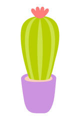 Cute cactus in pot sticker