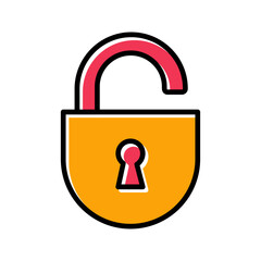 Open Lock Vector Icon