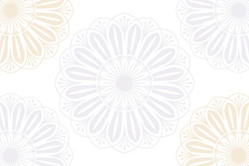 Png Islamic floral background on transparent background