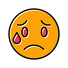 Crying Face Vector Icon