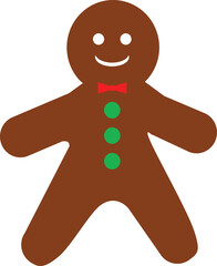 Christmas gingerbread vector illustration Christmas ornament theme 