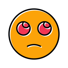 Face with Rolling Eyes Vector Icon