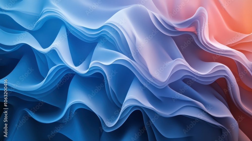 Poster abstract background made from waves and layers with copy space. backdrop for design