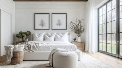 White and Clane French modern bedroom