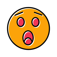 Astonished Face Vector Icon