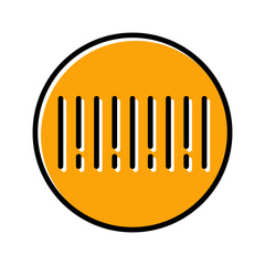 Barcode Sticker Vector Icon
