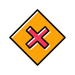 Multiplication Sign Vector Icon