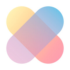 Gradient business logo element png, modern design